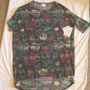 NWT Lularoe Irma in XXS. Cute, floral and stripes!